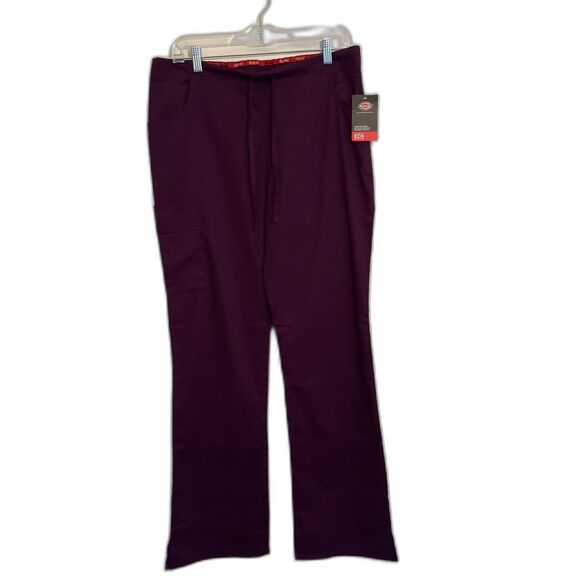 Dickies EDS Signature Women's Classic Fit Pull-On Scrub Pant, Eggplant- Small T - Picture 1 of 9